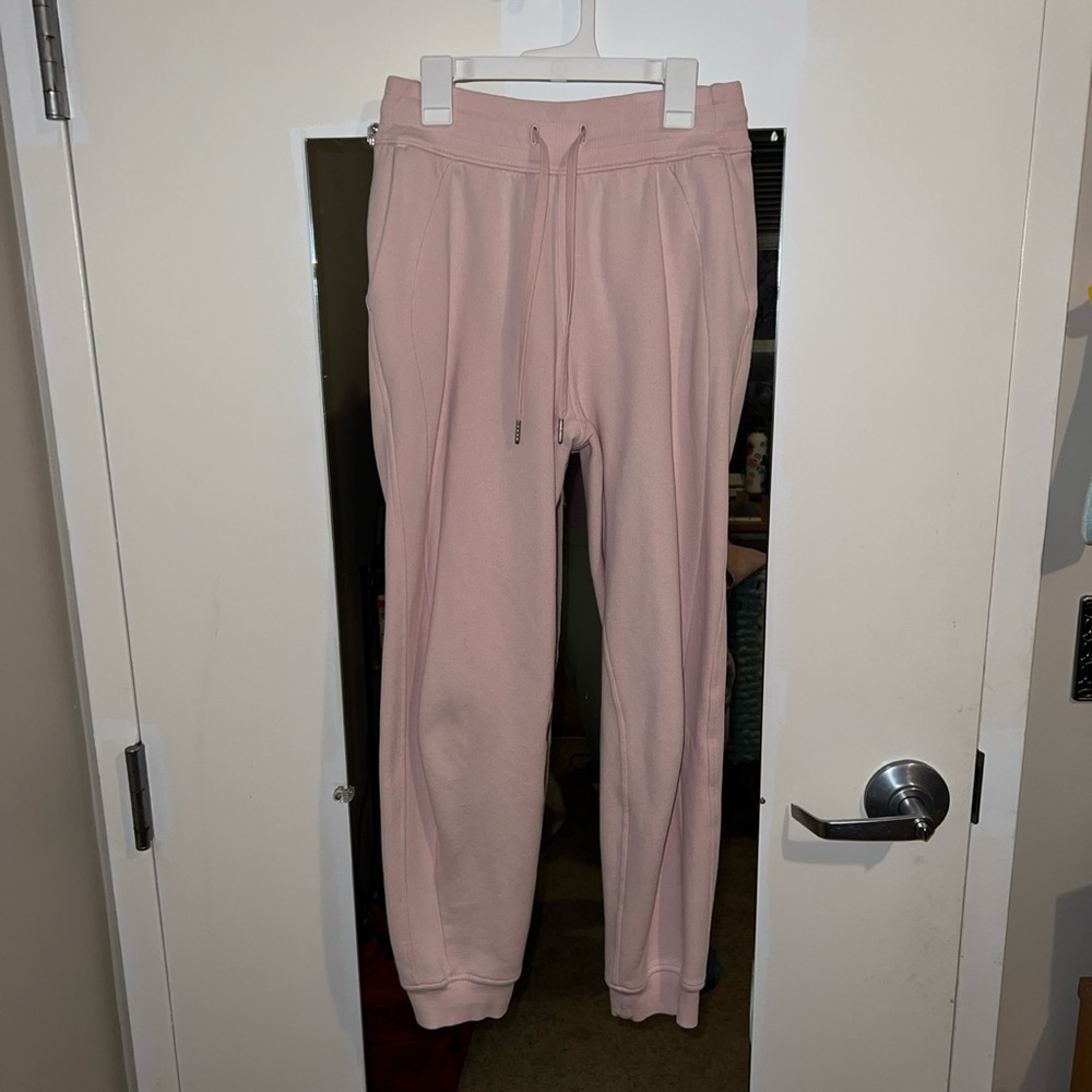 Light pink Lululemon joggers